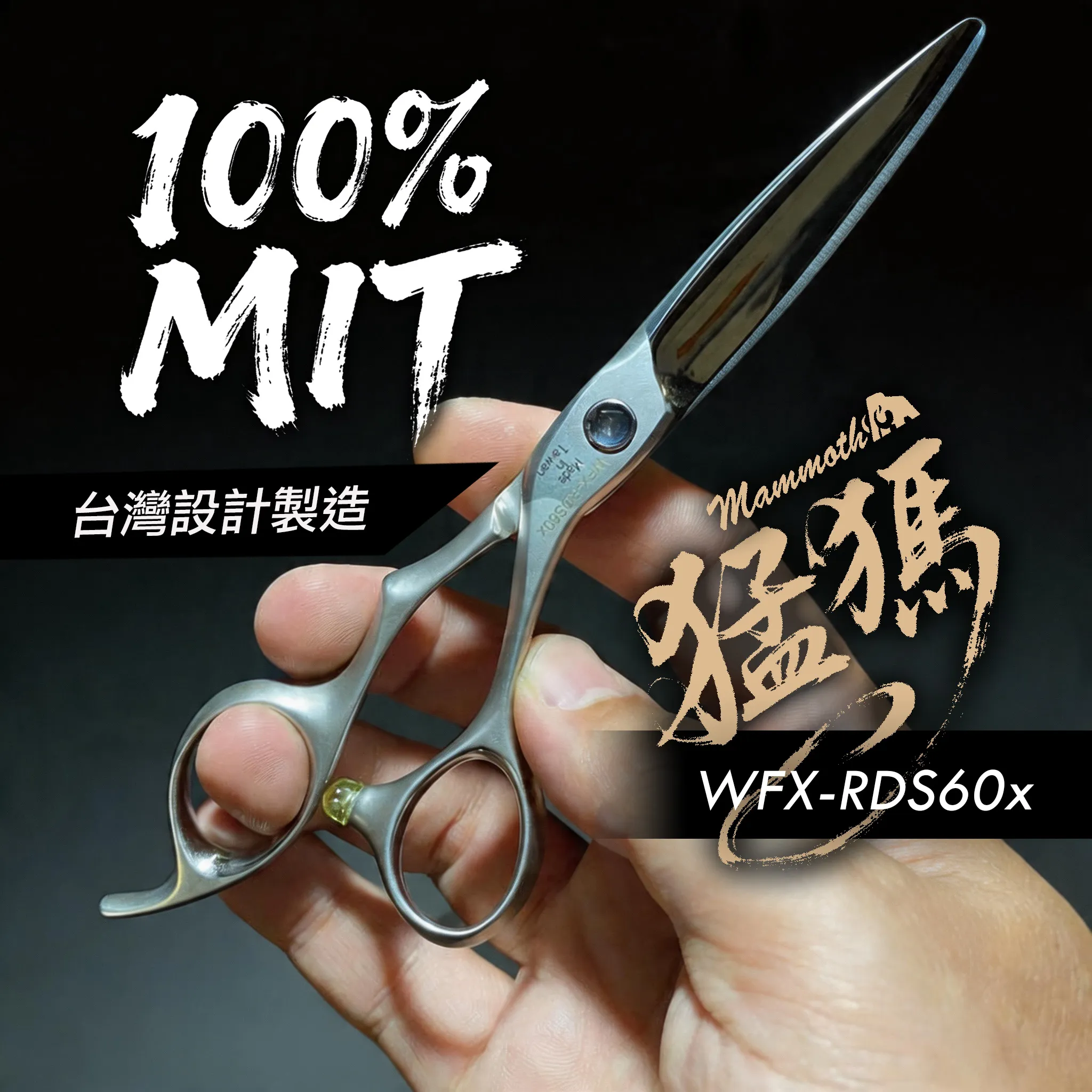 WFX-RDS60x 柳刃剪與滑剪：商品實拍照片，呈現此款剪刀的刀身、握柄、螺絲或細節角度。